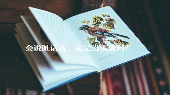 会说脏话就一定是没素质吗？
